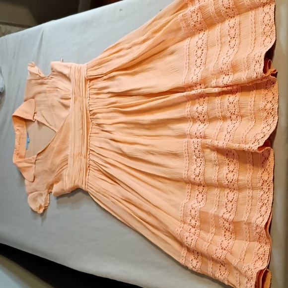 Elegant Sweetheart Peach Dress by Antonio Melani - Picture 3 of 12